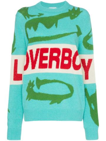 Charles Jeffrey Loverboy Loverboy Crocodile Intarsia Knit Jumper -