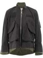 Maison Mihara Yasuhiro Cargo Pocket Bomber Jacket - Black
