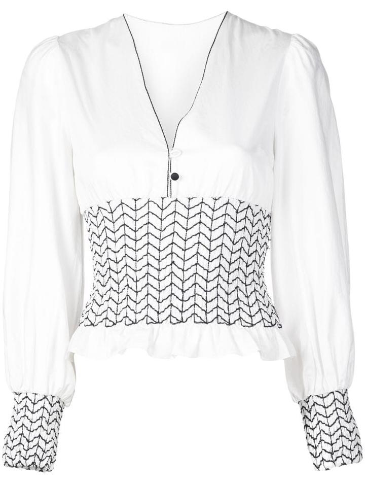 Alexis Davos Blouse - White