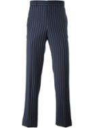 Givenchy Pinstripe Trousers, Men's, Size: 44, Blue, Cotton/polyamide/wool