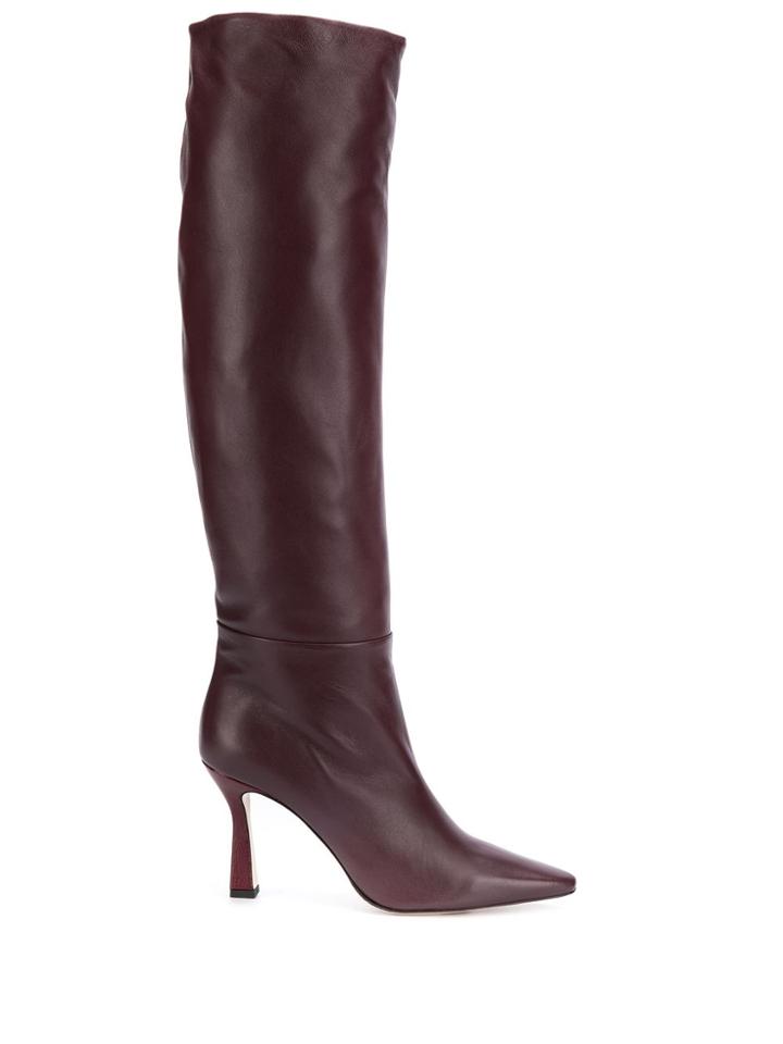 Wandler Sculpted Heel Long Boot - Red