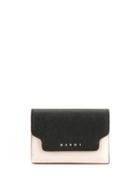 Marni Tri-fold Mini Wallet - Black
