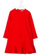 Il Gufo - Ruffled A-line Dress - Kids - Elastodiene/polyamide/viscose - 3 Yrs, White