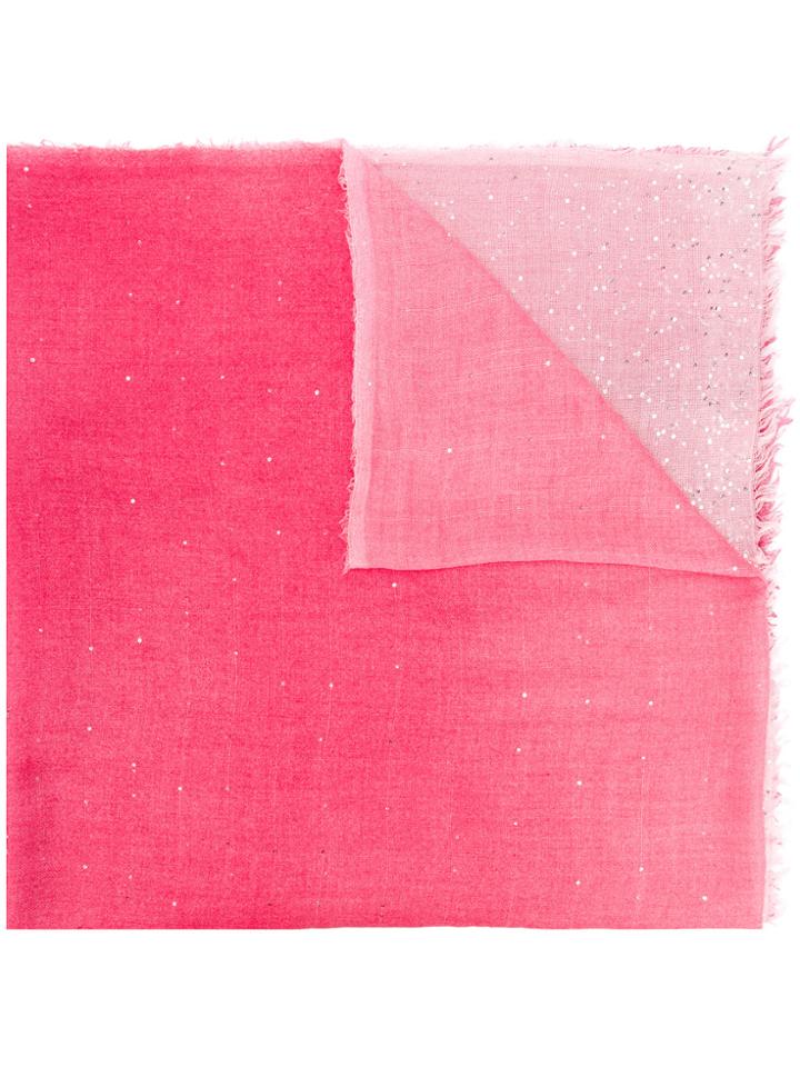 Faliero Sarti Sequin Detailed Scarf - Pink & Purple