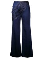 Donnah Mabel Palazzo Pants, Women's, Size: 0, Blue, Acetate/polyester