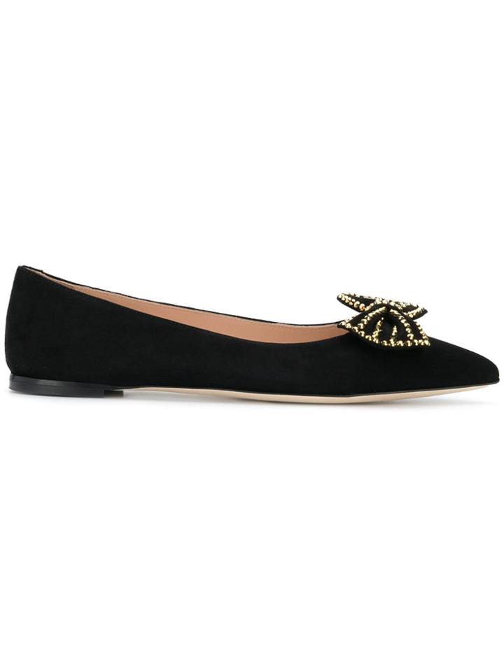 Giuseppe Zanotti Design Nancie Bow Flats - Black