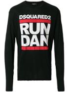 Dsquared2 Run Dan Print T-shirt - Black