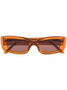 Dmy By Dmy Preston Rectangular Sunglasses - Brown