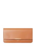 Burberry Horseferry Embossed Leather Continental Wallet - Brown