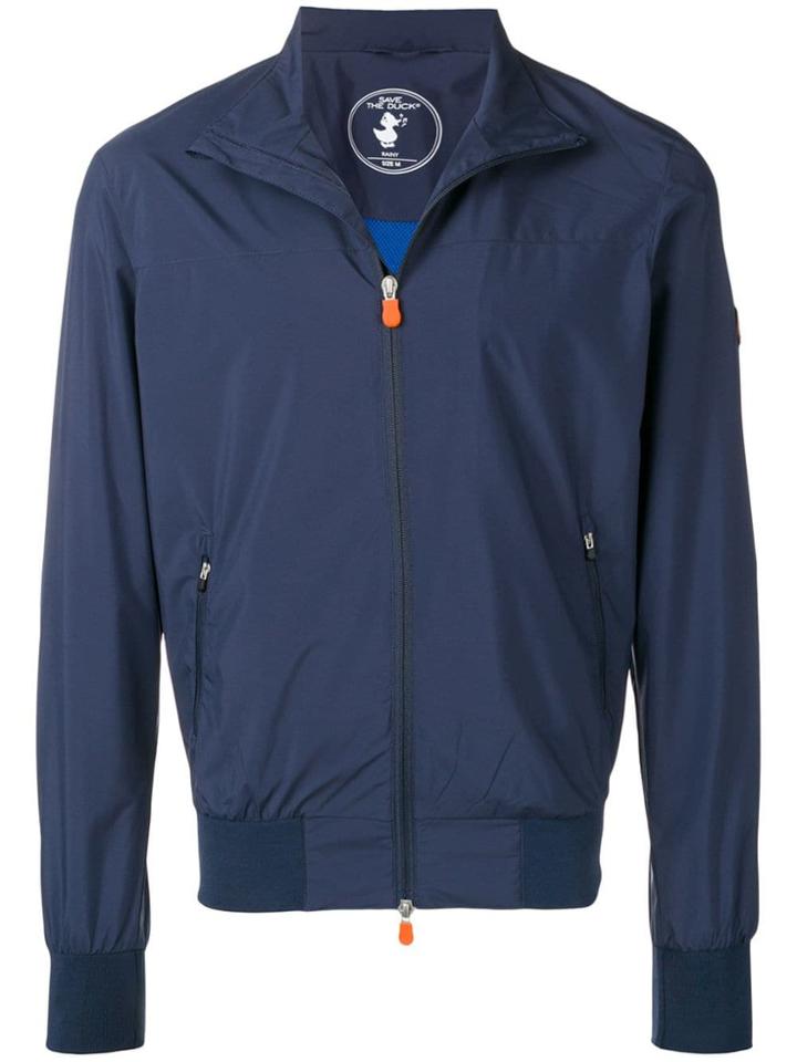 Save The Duck Patch Detailed Bomber Jacket - Blue