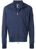 Save The Duck Patch Detailed Bomber Jacket - Blue