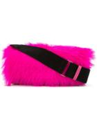 3.1 Phillip Lim Ray Shearling Baguette Cross-body Bag - Pink & Purple