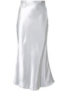 Christopher Esber 'bias Slip Sheet' Skirt, Women's, Size: 10, White, Viscose