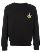Palm Angels Embroidered Leaf Sweatshirt