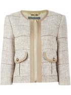 Alberta Ferretti Tweed Jacket - Nude & Neutrals