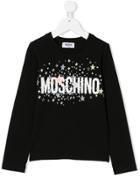 Moschino Kids Teen Star Print T-shirt - Black