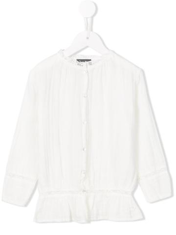 Tocotò Vintage Victorian Style Shirt, Girl's, Size: 8 Yrs, White