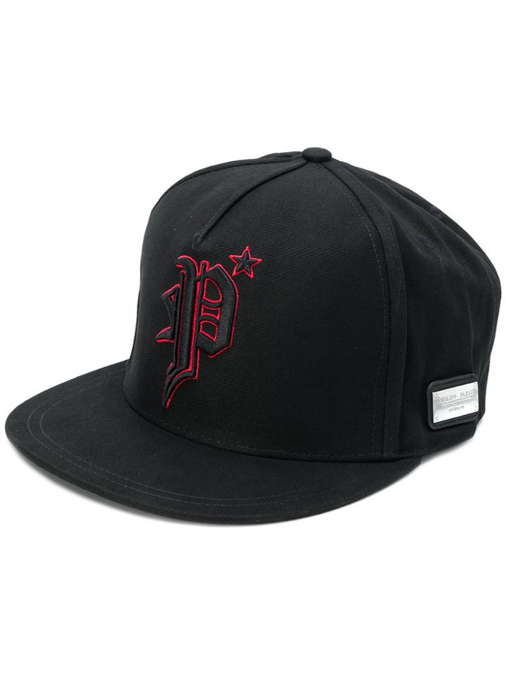 Philipp Plein Embroidered P Baseball Cap - Black
