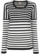Burberry Striped Knitted Top - Black