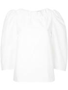 Atlantique Ascoli - Round Neck Blouse - Women - Cotton - 2, White, Cotton