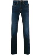 Frame Stonewashed Effect Straight Jeans - Blue