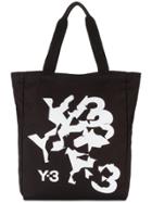 Y-3 Distorted Logo Tote Bag - Black