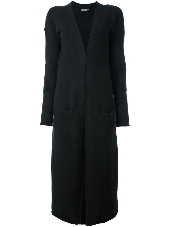 Calvin Klein Jeans Long Cardigan, Women's, Size: Medium, Black, Cotton/acrylic/polyamide/wool