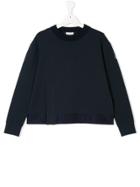 Moncler Kids Front Slit Sweatshirt - Blue