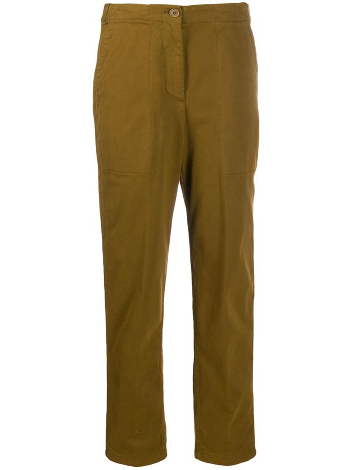 Aspesi Textured Cropped Trousers - Neutrals