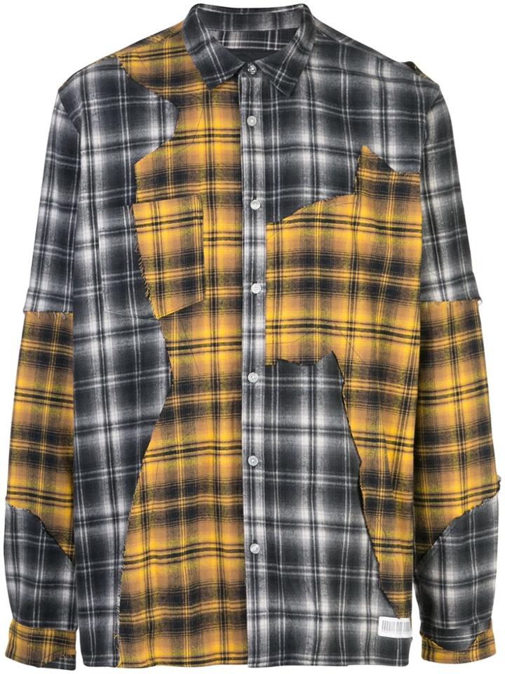 Mostly Heard Rarely Seen Cut Me Up Drop Shoulder Shirt - Yellow