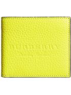 Burberry Embossed International Bifold Wallet - Yellow & Orange