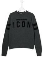 Dsquared2 Kids Teen Icon Sweater - Grey