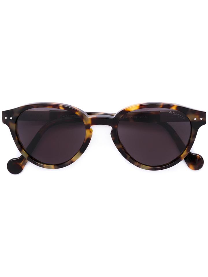 Moncler Tortoiseshell Cat Eye Sunglasses - Brown