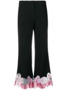 Emilio Pucci Embellished Crop Trousers - Black