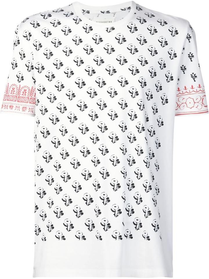 Maison Margiela Pattern Print T-shirt