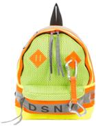 Heron Preston Oversized Block Panel Backpack - Yellow & Orange