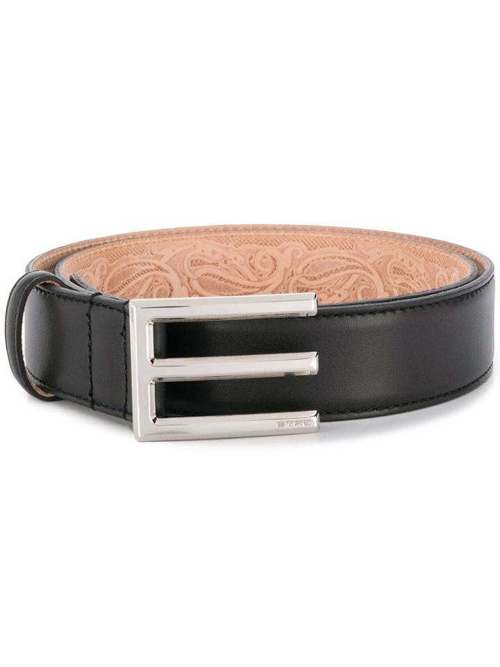 Etro Monogram Belt - Black