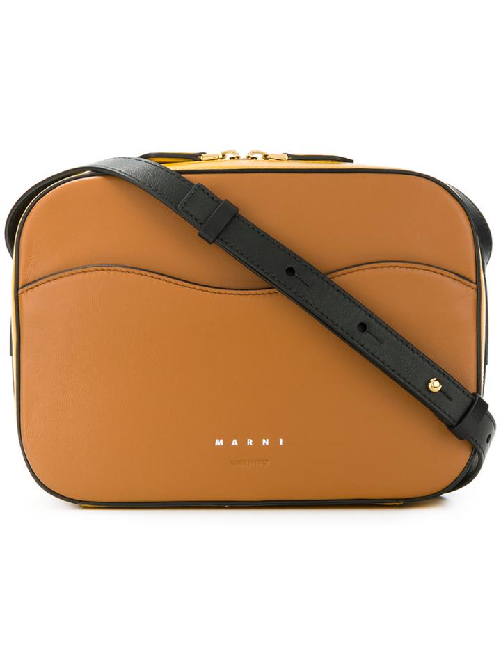 Marni Crossbody Box Bag - Brown