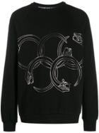 Cavalli Class Printed Sweatshirt - Black