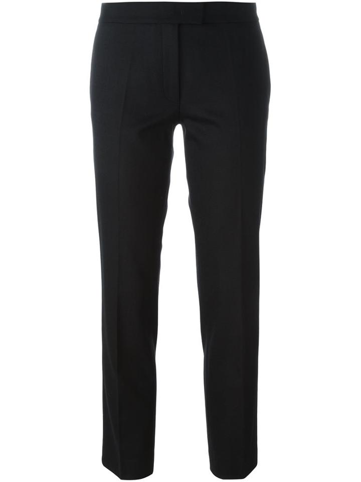 Joseph Cropped Tailored Trousers, Women's, Size: 42, Black, Polyester/spandex/elastane/acetate/virgin Wool