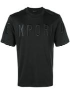 Emporio Armani Embroidered T-shirt - Black