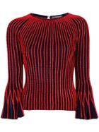 Alexander Mcqueen Rope Piped Sweater - Red