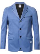 Bedwin & The Heartbreakers Single Breasted Blazer, Men's, Size: 2, Blue, Cotton/polyester/polyurethane