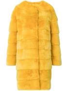 Liska Luce Fur Coat - Yellow