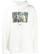 Throwback. Photographic Print Hoodie - White