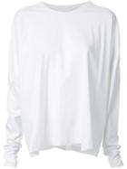 Lemaire Plain T-shirt, Women's, Size: Large, White, Cotton
