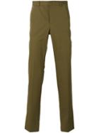 Givenchy - Straight Leg Trousers - Men - Cotton - 52, Green, Cotton