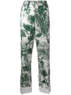 F.r.s For Restless Sleepers Tropical Print Trousers - Green