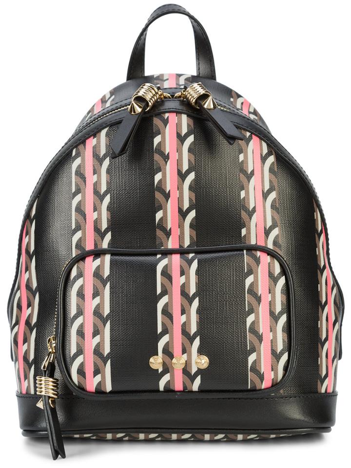 Dell' Est Printed Backpack - Black