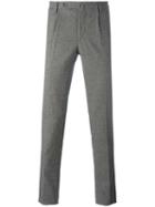 Incotex Tailored Trousers, Men's, Size: 50, Grey, Cotton/spandex/elastane